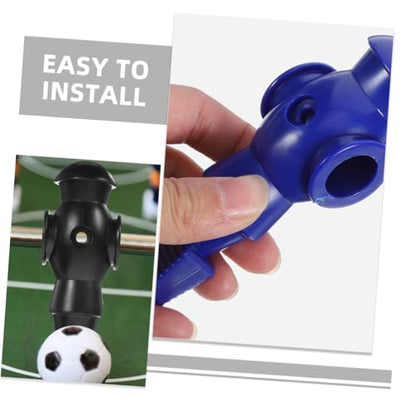 4Pcs Table Soccer Figures Foosball Replacement Players PP Resin Football Men Statues for Standard Rods Navy and Cyan