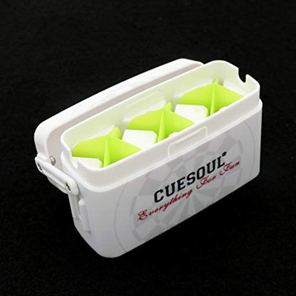 CUESOUL ANTIE Hard Dart Case with Peking Opera Mask Design and Dart Flights Case for Your Choice - color: Dart Flight Case-White