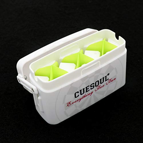 CUESOUL ANTIE Hard Dart Case with Peking Opera Mask Design and Dart Flights Case for Your Choice - color: Dart Flight Case-White