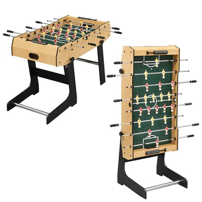 GAOMON 48 Inch Foldable Foosball Table, Soccer Table Game for Kids and Adults, Arcade Table Soccer for Home, Indoor Game Room Sport, Easy Assembly