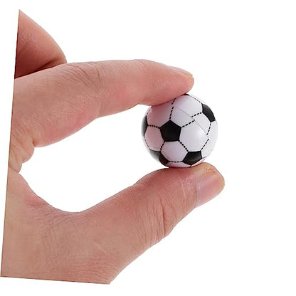 PRETYZOOM 10pcs Injection Small Footballs for Boys and Girls Mini Soccer Balls for Foosball Table Replacement Balls for Boys and Girls Soccer