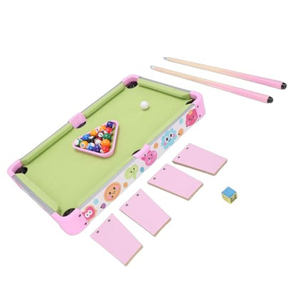 Bewinner Portable Kids Billiard Table | Desktop Pool Game Set for Children Interactive Educational 51x32cm Large Size Travel