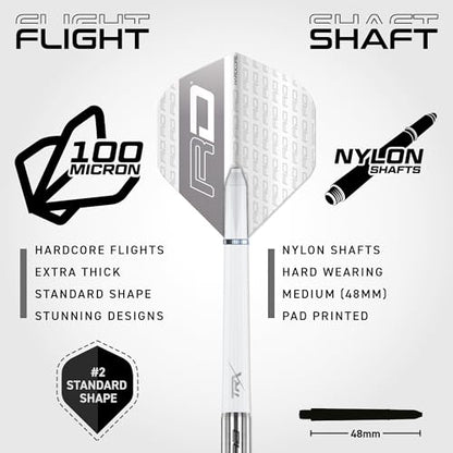 RED DRAGON Javelin Original Professional Darts Set - 85% Tungsten Darts with Flights & Shafts - Available in Soft Tip 18g Barrel/20g Full Weight and Steel Tip 20g - 26g