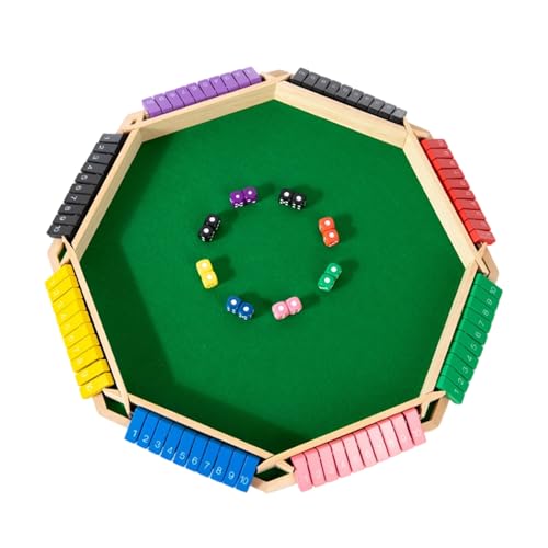 Flipping Board Set with 16 Unique Dices for Sensory and Imagination Games Role Playing Props Family Party Game