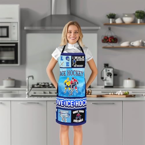 Manfei Ball Sports Kids Kitchen Apron - color: Blue