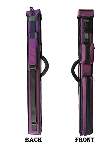 Champion 2X2,2X3,3X4 Nylon/Leatherette Billiard Pool Cue Stick Hard Case - color: Purple, size: 3X4 pool case