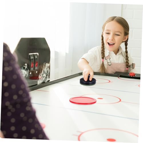 8pcs Air Hockey Pushers Air Hockey Replacement Parts for Adults Kids Handles Paddles Goal Child Desktop