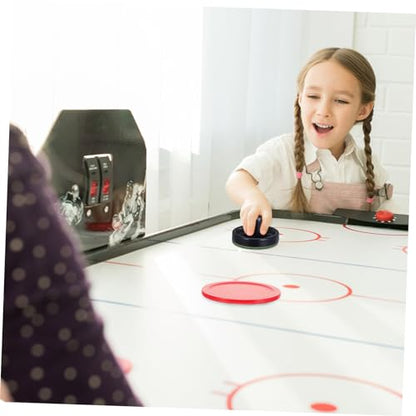 8pcs Air Hockey Pushers Air Hockey Replacement Parts for Adults Kids Handles Paddles Goal Child Desktop