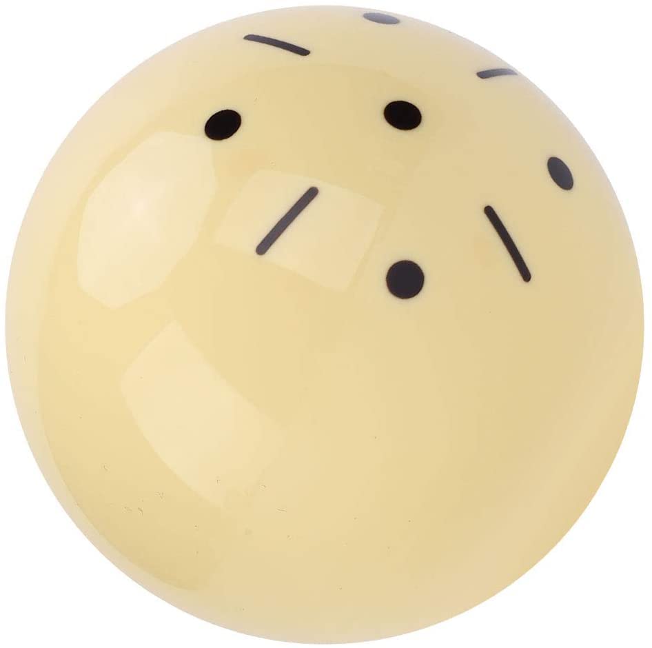 Champion 2-1/4" Billiard Practice Training Pool Cue Ball (6 dot, 16 Balls/Box, Purple, Black, Green, Blue, Red - size: Black dot