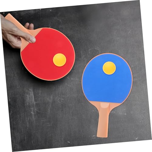 PartyKindom Outdoor Table Tennis Set with Plastic Elasticity Rackets and Pong Balls Comfortable Grip Paddles for Outdoor Games and Competitions Professional Paddle and Ball Kit