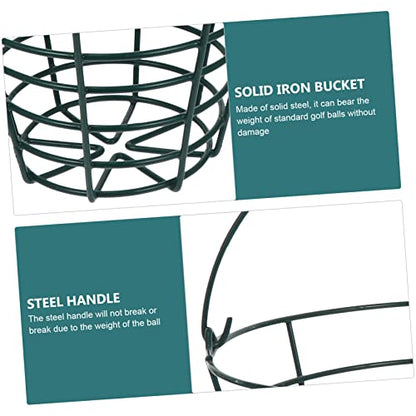 WOONEKY 1pc Stainless Steel Golf Storage Basket Capacity Golfs Carrying Container for Clean and Healthy Outdoor Use Wire Design