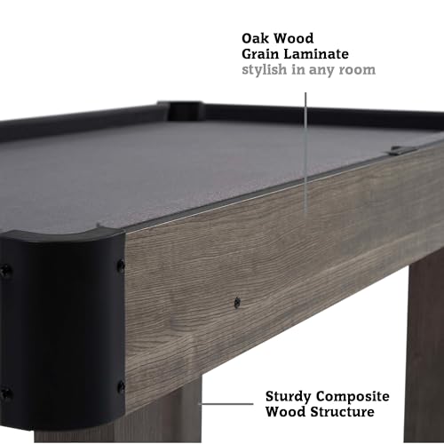 Hall of Games Billiard Tables Multiple Styles, Pool Tables with Preassembled Playfields and Complete Billiard Accessory Sets, Perfect for Family Game Rooms - style: 4 Ft. Charleston
