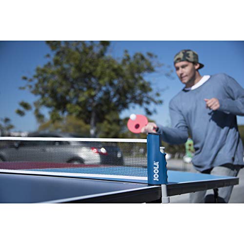 JOOLA Retractable Ping Pong Net for Any Table - Portable Table Tennis Net and Post Set Stretches 5.75' & Clamps Up to 2" Thick - Optional Racket and Ball Set, Games for Family - color: Net