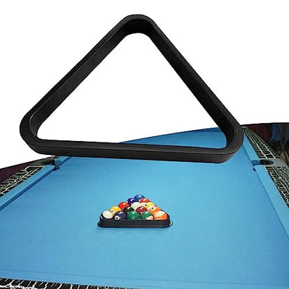 Billiard Triangle Ball Rack, Wooden Pool Ball Rack for 2 Inch Pool Balls, Pool Table Triangle Rack Positioning Frame, Billiard Table Accessories for Home Game Room and Beginners
