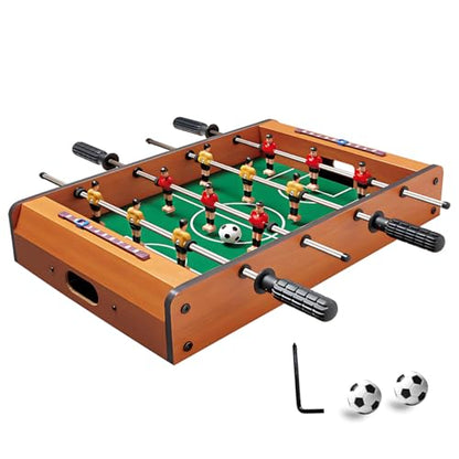 19.4" Mini Foosball Table - Includes Two Balls and a Scorekeeping | Portable Soccer Game for Indoor and Outdoor Fun