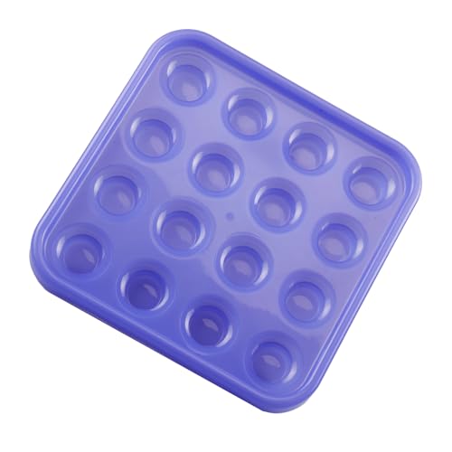 Standard Pool Billiard Ball Tray, Black Plastic Pool Ball Carrying Tray for Billiard Pool Table, Billiard Ball Storage Holder (Purple) - color: Purple