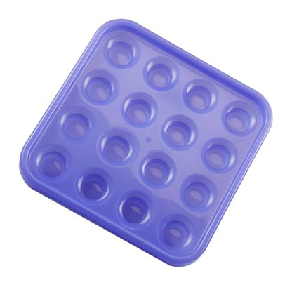 Standard Pool Billiard Ball Tray, Black Plastic Pool Ball Carrying Tray for Billiard Pool Table, Billiard Ball Storage Holder (Purple) - color: Purple