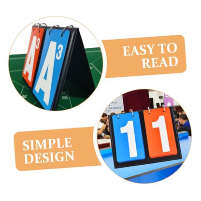 Toddmomy Portable Flip Scoreboard for Basketball Soccer Sports Scorekeeper Tabletop