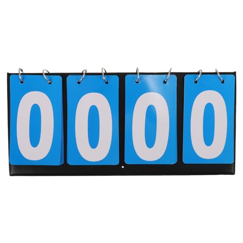 VANZACK Scoreboard Score Keeper Score Flipper,Table Top Scoreboard for Volleyball Basketball Table Tennis Badminton Sports - color: Blue