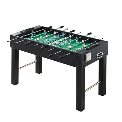 47Inch Large Foosball Table for Adults Multifunction Gaming Table Heavy Duty Soccer Playing Desk Heavy-Duty Football Arcade for Family Night/Game Room/Party