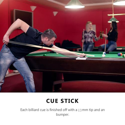 58 Inch Billiard House Cue Sticks 2-Piece Pool Cue Set of 4
