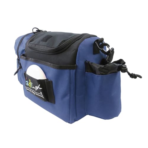 Fade Crunch Disc Golf Bag – Lightweight, Durable, and Insulated Shoulder Bag for All Skill Levels - Practice Bag - Lightweight Bag for night golf - color: Blueberry Blue