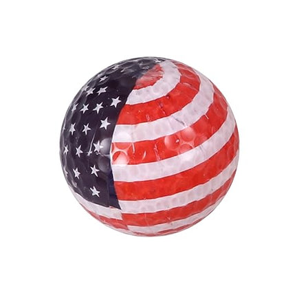 Outanaya Multicolor Practice Ball American Flag Design Durable Training Tool for Beginners for Outdoor Games and Skill Development
