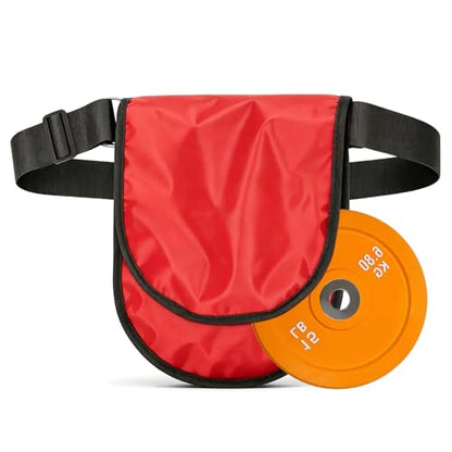 Discus Carrier Bag, Oxford Fabric Water Proof Track Field Equipment Pouch Adjustable Shoulder Throwing Sports Backpack for Men and Women, Holds 2Pcs 2KG Discus - color: Red