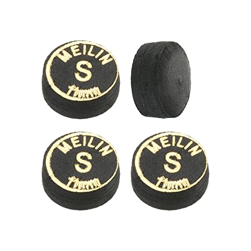 PATIKIL Pool Cue Tips Multiple Layer Pool Billiard Cue Tips Laminated Glue-on Snooker Stick Tip Billiard Accessories - size: 11mm, style: Soft