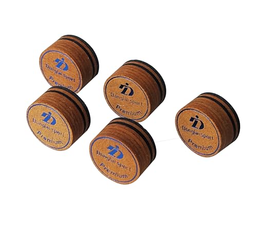 5PCS Packed Premium Laminated Billiard Cue Tips, Laminated Pool Cue Tips, Max Grip Power Cue Tips - size: S Hardness
