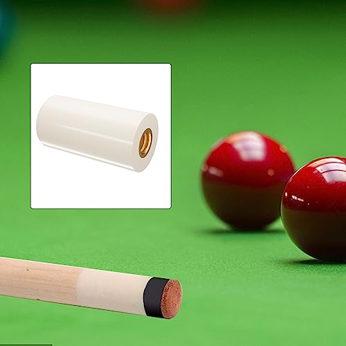 GSE Games & Sports Expert 10 Pieces 12mm/13mm Billiard Pool Tips, Soft/Hard Screw-on Tips Replacement or White Pool Cue Stick Nylon Ferrules Replacement - size: 13mm, style: Hard Tip & Nylon Ferrules
