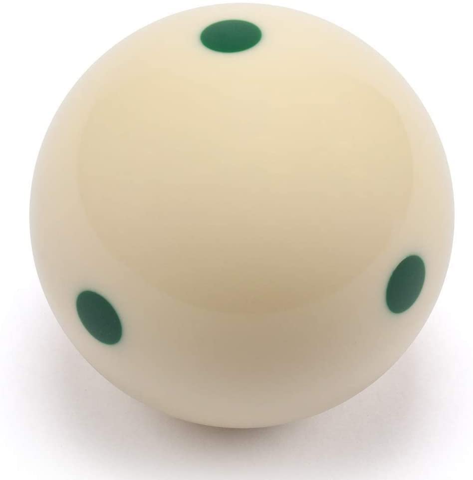 Champion 2-1/4" Billiard Practice Training Pool Cue Ball - color: 6 Green Dot +6 Blue Dot