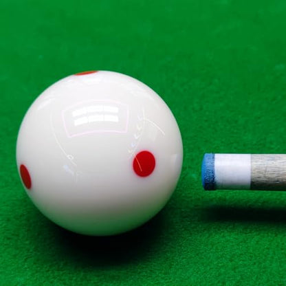 Red Dot Billiards Ball with Gloves – 2.25 Inch Regulation Practice Pool Ball for Spin & Aim Mastery, Perfect for Beginners to Pros Pool Table Accessories