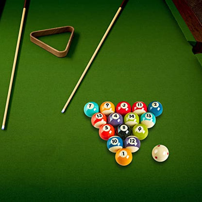 PATIKIL Billiard Balls Set, 2-1/4" Regulation Size Full 16 Professional Billiards Ball, Pool Table Balls for Replacement