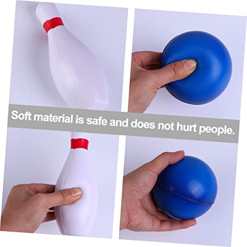 POPETPOP 1Set Colorful Bowling Ball Kit for Safe PU Material Fun Bowling with Pins Balls for Ages Easy to Assemble Play