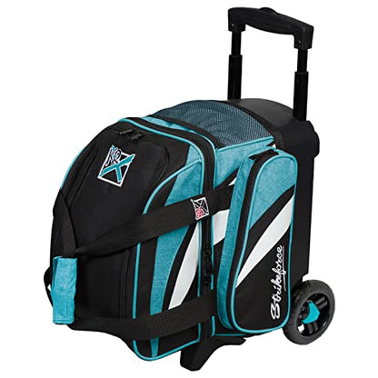 KR Strikeforce Cruiser Single Bowling Ball, Shoe and Accessory Roller Bowling Bag - color: Teal