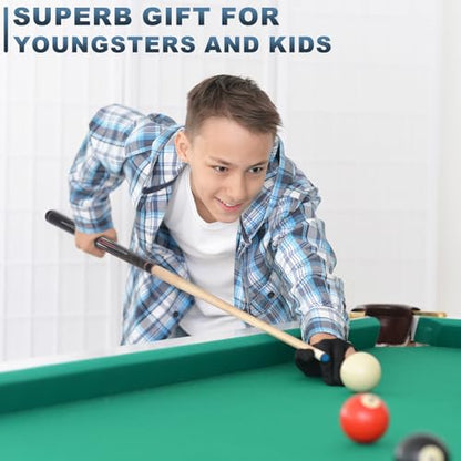 36 Inch/ 42 Inch/ 48 Inch Short Pool Cue Stick for Kids, Canadian Maple Billiard Cues for Tight Spaces - color: Grey 42"