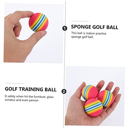 KICHOUSE 25pcs Rainbow Eva Training for Indoor Practice Soft Lightweight Flexible Design Safe for Use Around Furniture and Pets