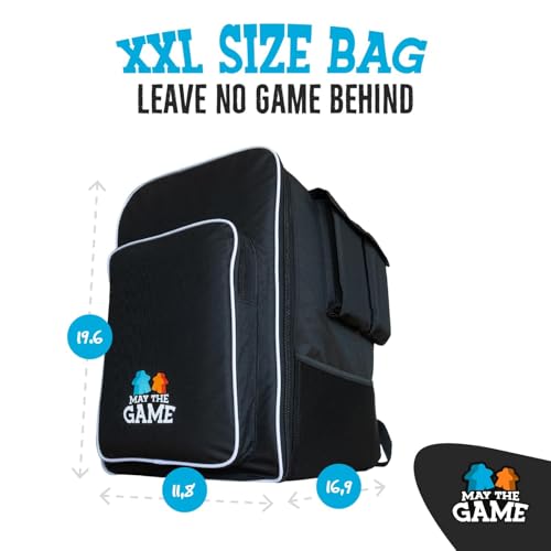 Board Game Bag: Ultimate Backpack, Travel Organizer, Storage & Carrying Case for Board and Tabletop Games - size: Large