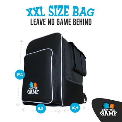 Board Game Bag: Ultimate Backpack, Travel Organizer, Storage & Carrying Case for Board and Tabletop Games - size: Large