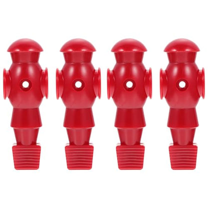 HANABASS 4pcs Red Foosball Player Dolls Resin Soccer Game Replacement Table Football Supplies for