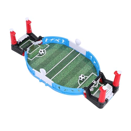Mini Foosball Table, Double Player Battle Tabletop Football Game, Desktop Soccer Game with 2 Balls 2 Toy Tray 8 Accessories for Adults Kids Family Room