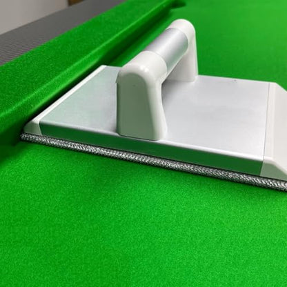 Pool Table Brush, Handheld 7.87in Cleaner for Felt Cloth, with Reusable Base Plate for Dust, Ash & Debris Removal from Billiard Table Rails