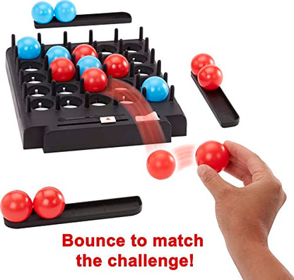 Mattel Games Bounce-Off Pop-Out Party Game for Kids, Adults and Family Night, Bounce Fast or Balls Go Flying for 1-4 Players
