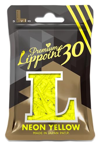 L-style Premium Lippoint 30 - Soft Tip Dart Points - Extra Long - color: Neon Yellow