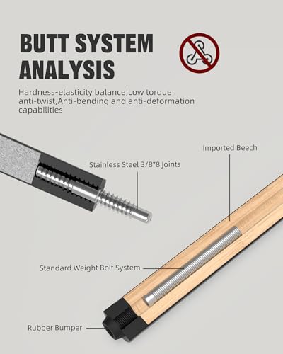 CRICAL Carbon Fiber Pool Cue Stick - 58" Low Deflection Professional Pool Cue with Pro Taper Shaft, 3D Anti-Slip Wrapless Grip, 12.5mm Tip & 3/8x8 Joint Billiard Stick for Enhanced Control & Accuracy - color: CL-PD- Set Purple