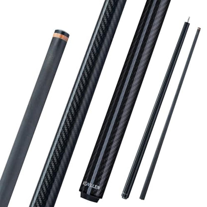 KONLLEN Carbon Fiber Break Cue, 58" 2-Piece Heavy Hitter Pool Break Cue Stick with 12.9mm Tip, Professional Billiards Break Stick - color: KL-HH-2