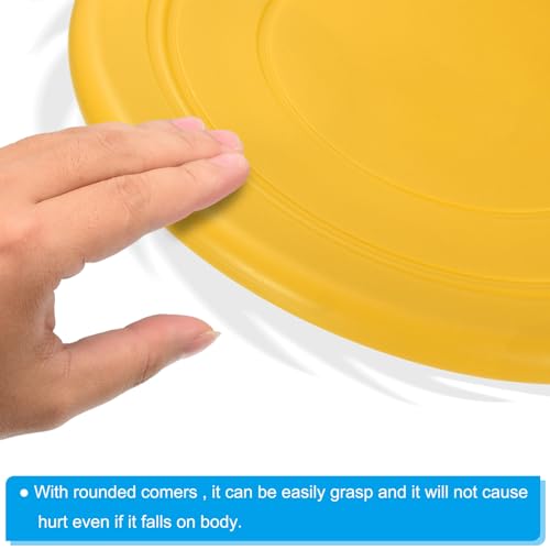 PATIKIL Flying Disc, Flying Discs Soft Waterproof for Dog Outdoor Playing Sport Game - color: Yellow