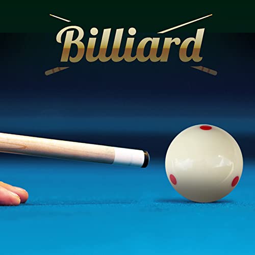 Pool Billiard Cue Ball Training Set, 2-1/4" Regulation Phenolic Resin, 6 Dot Measle & Aim Target Practice Balls, Spin & Accuracy Training Aid for Beginners & Advanced Players - color: Red 6 Dot Measle Ball