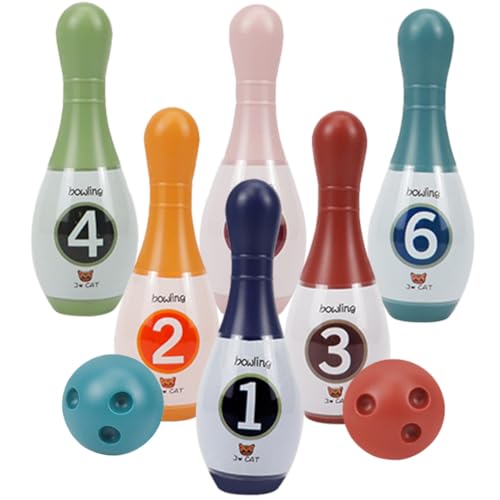 Bowling Indoor Sports for Bowling Pins and Balls Develop Hand-Eye Coordination and Counting Skills for Boys